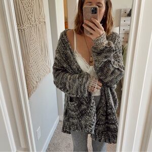 MOTH Anthropologie Sweater Oversized Baggy Knit Pockets Cozy Throw On